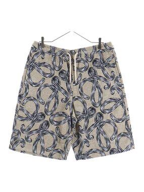 Loewe Anagram Jacquard Terry Cotton Pile Shorts Beige